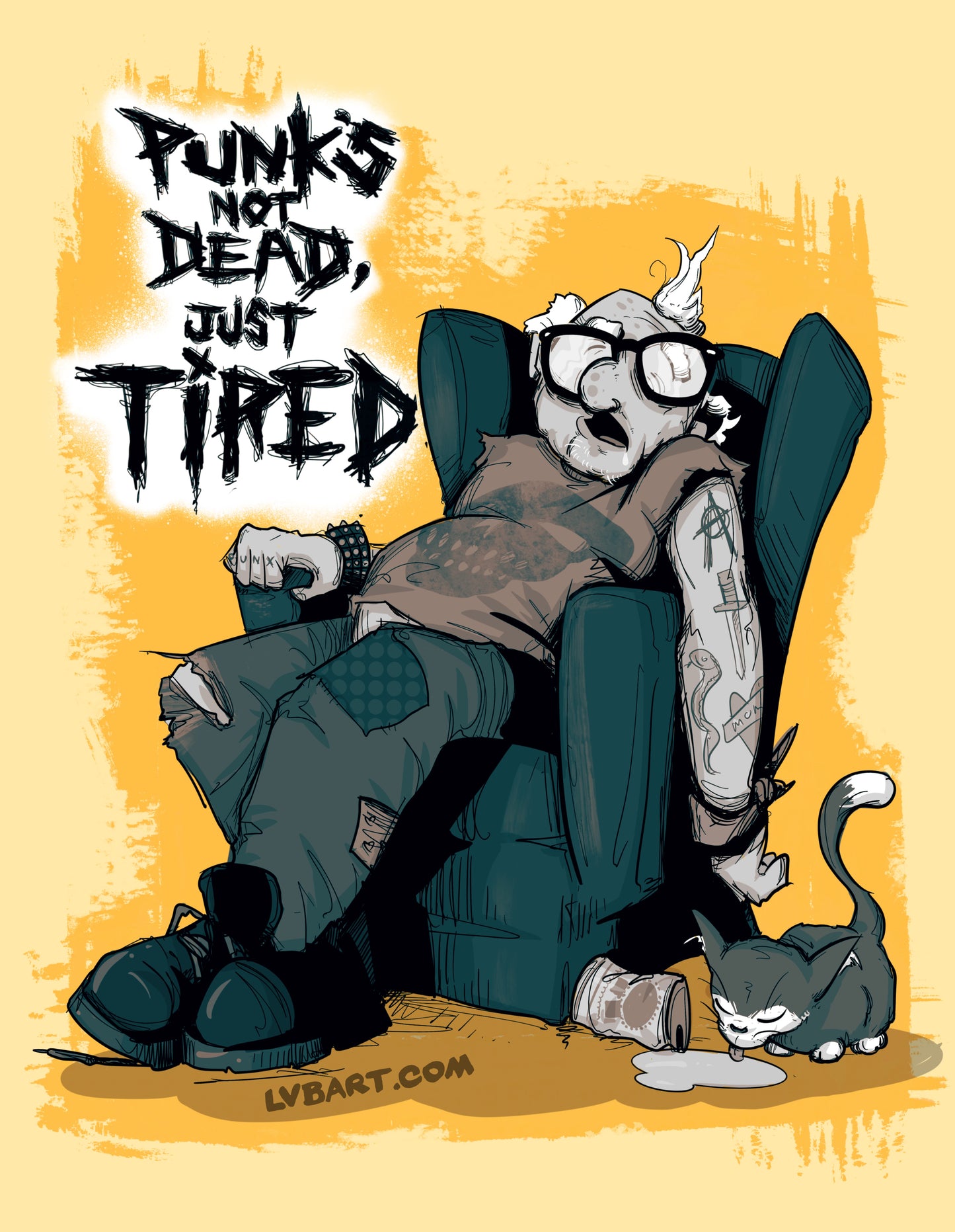 Old Punk Fine Art Print