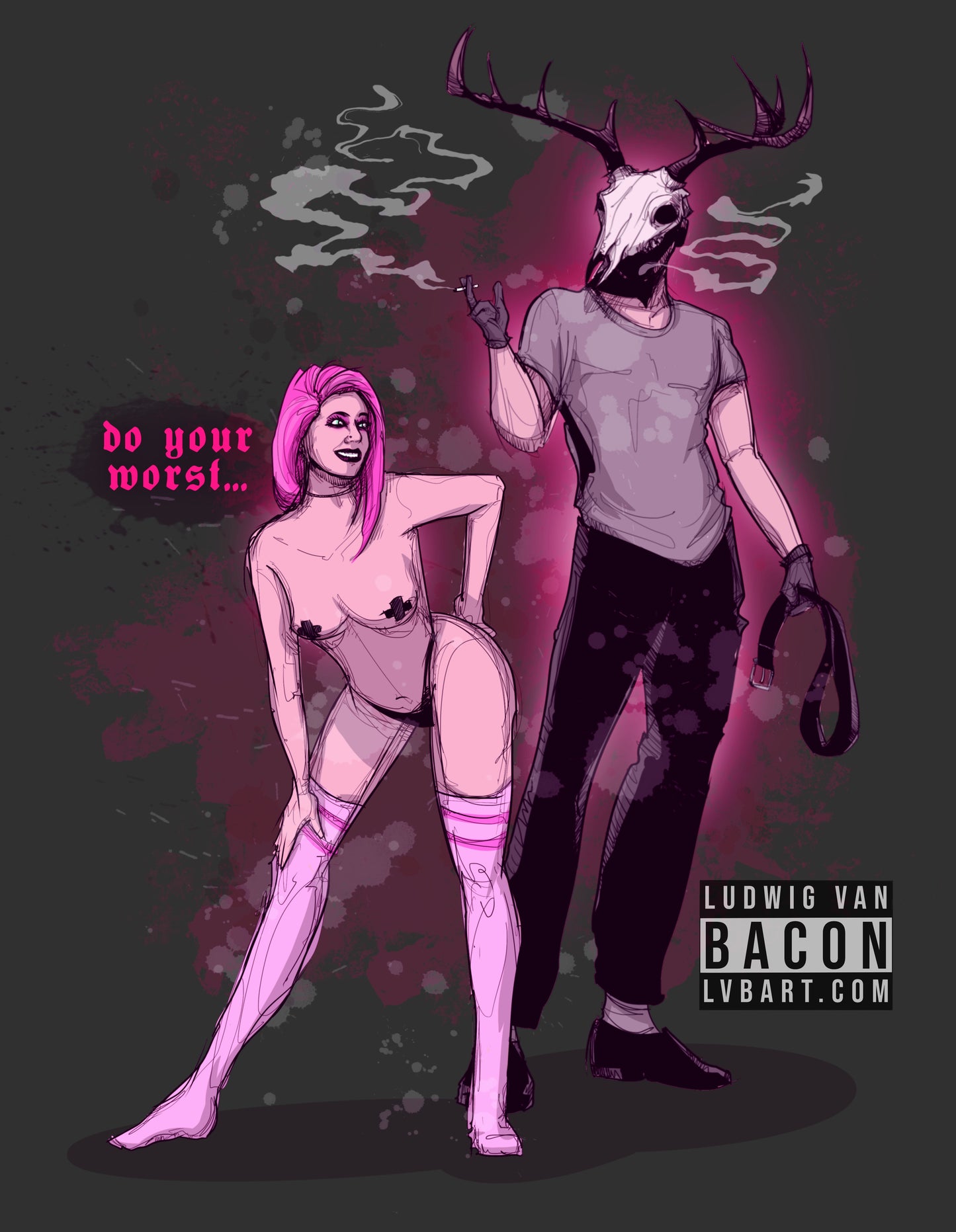 Deer Daddy Series 10: Do Your Worst Fine Art Print