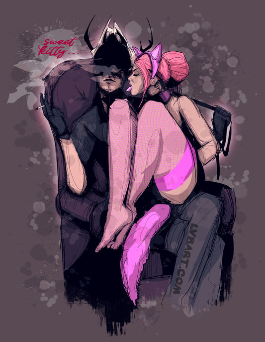 Deer Daddy Series 6: Sweet Kitty Fine Art Print