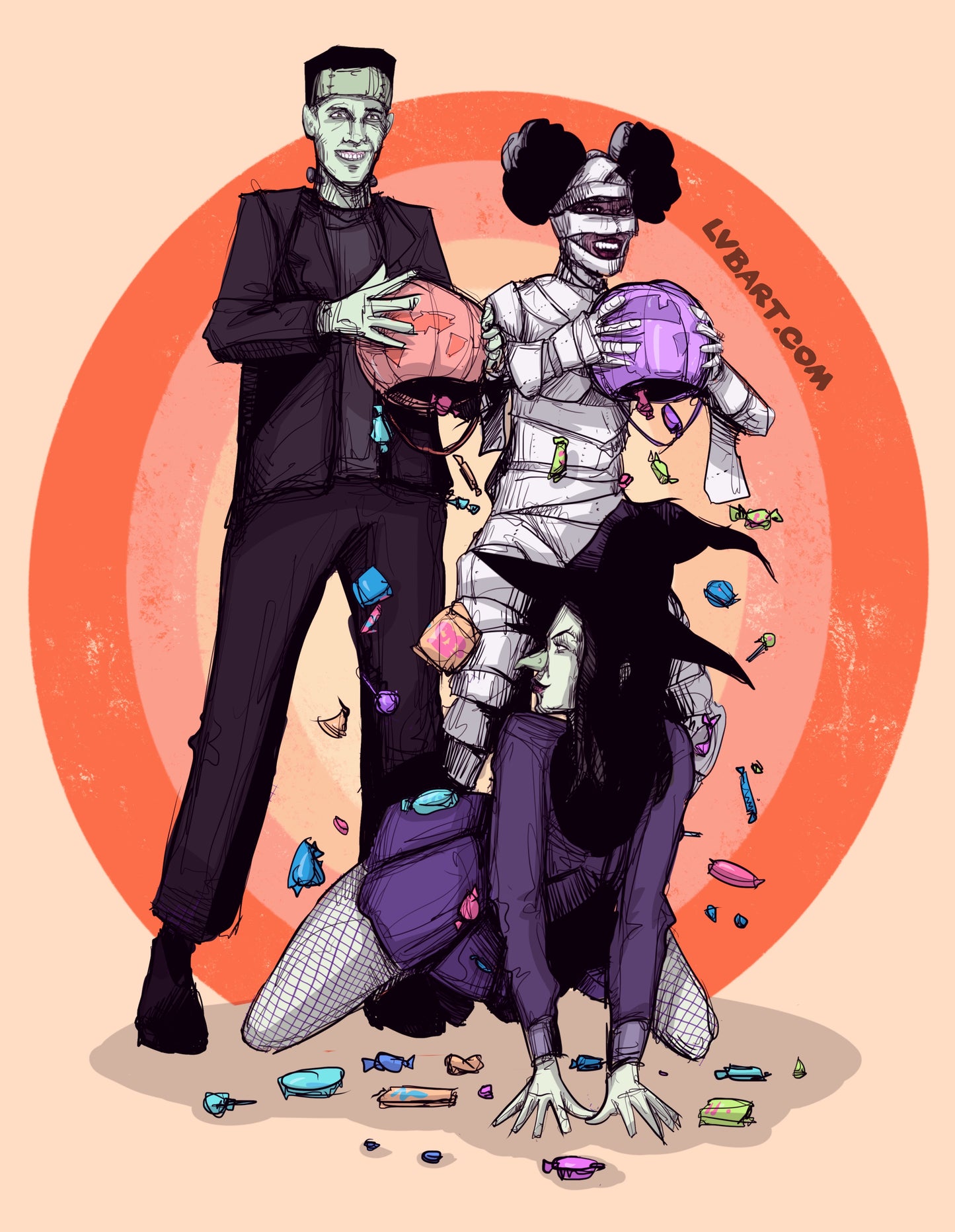 Candy Rain Fine Art Print