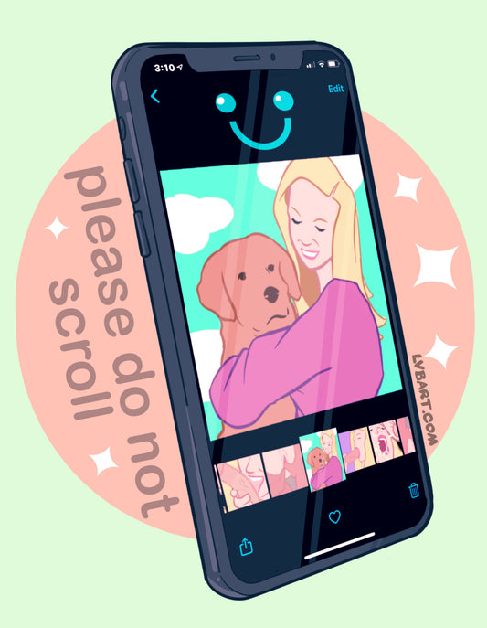 No Scrolling Fine Art Print