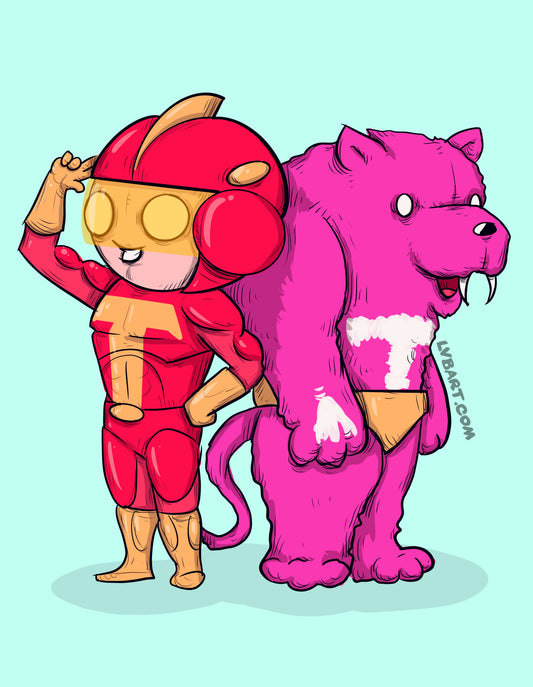 Turbo Man Fine Art Print