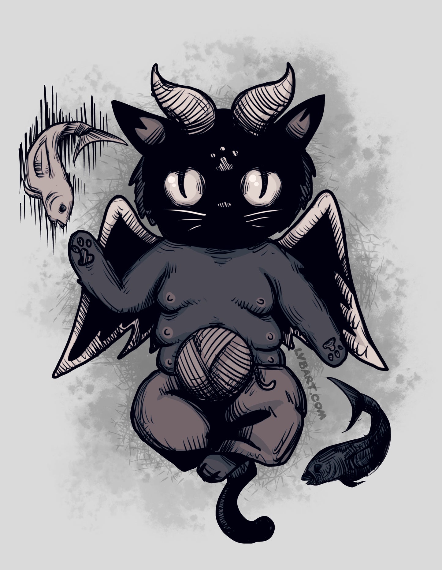 Bapho-cat Fine Art Print