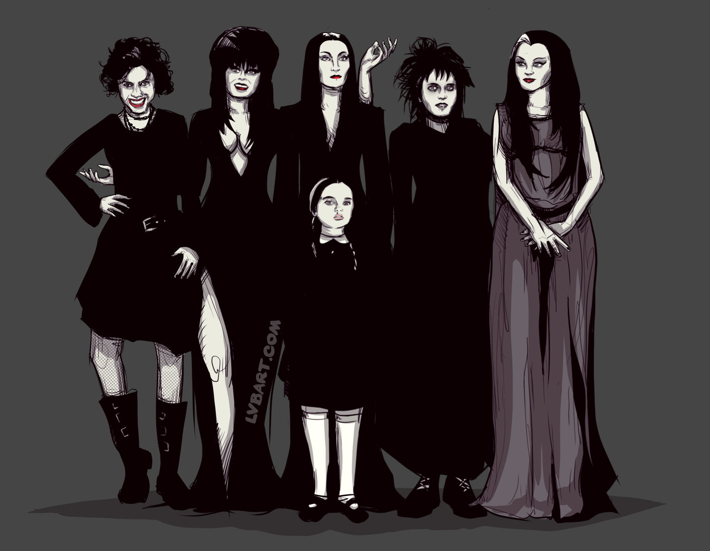 Spooky Girls Fine Art Print