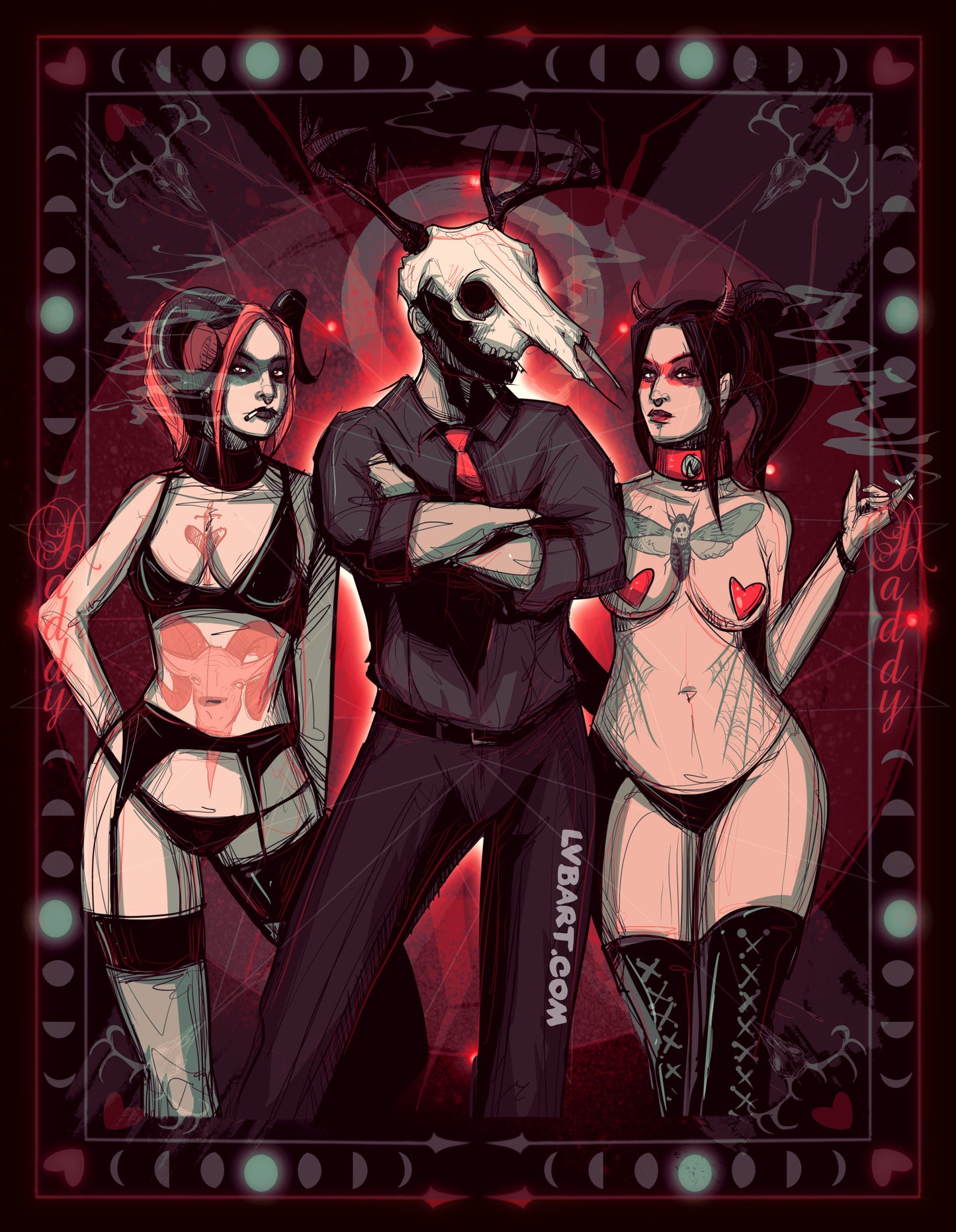 Deer Daddy Series 8: Dark Daddy Fine Art Print
