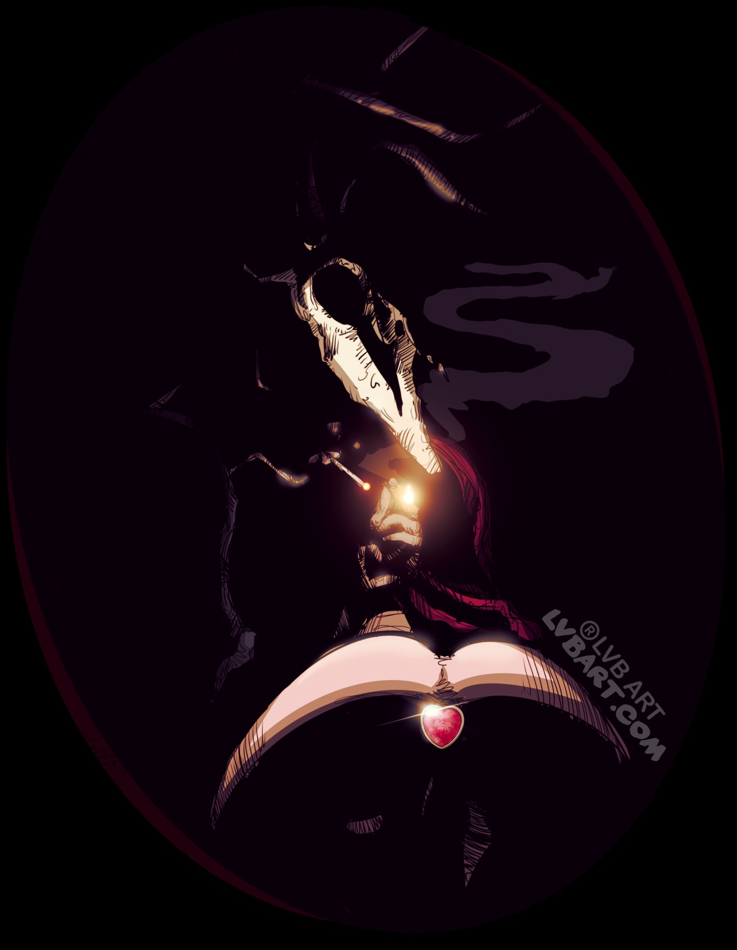 Deer Daddy Series 9: Smoke Break Fine Art Print