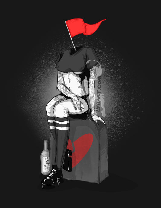 Red Flag 2 Fine Art Print