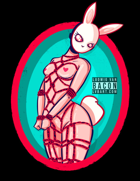 Rope Bunny Fine Art Print