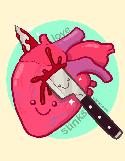 Love Stinks Fine Art Print