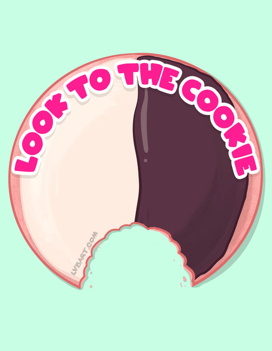 Black & White Cookie Fine Art Print