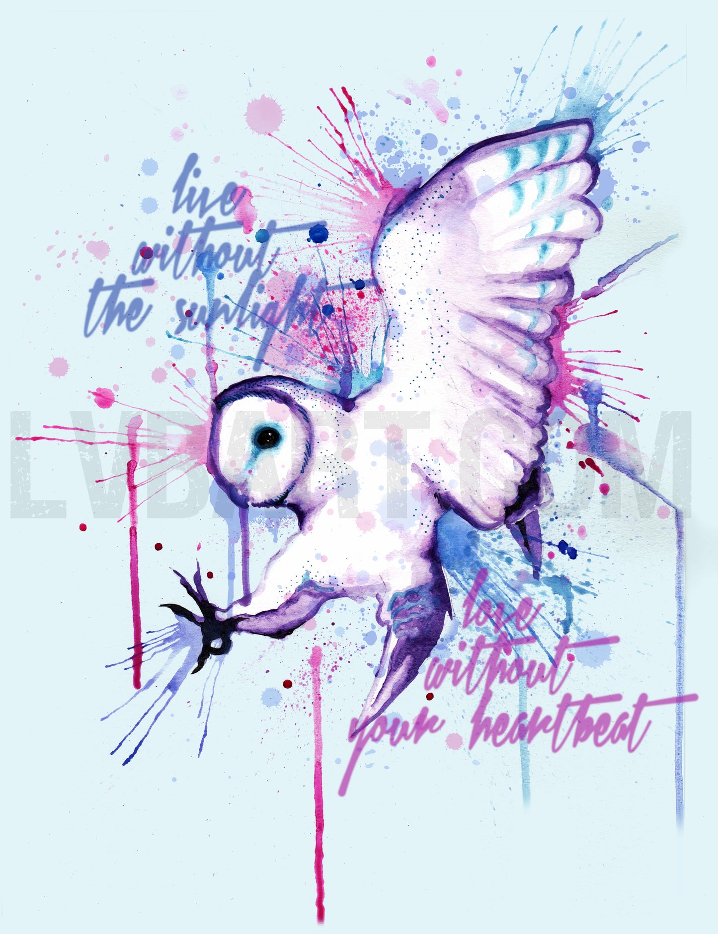 Live Without The Sunlight Owl Fine Art Print