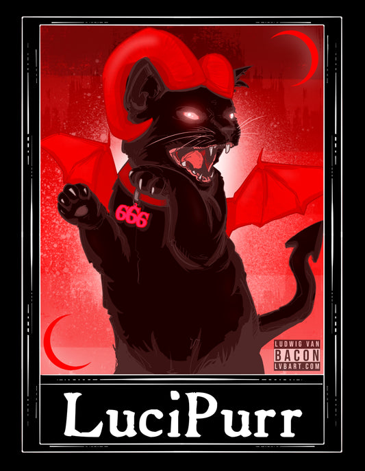 LuciPurr Tarot Fine Art Print