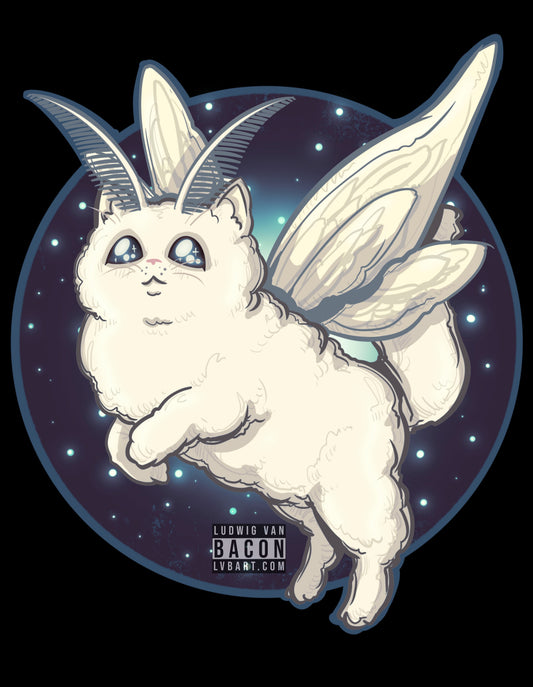 Moth Kitty Fine Art Print