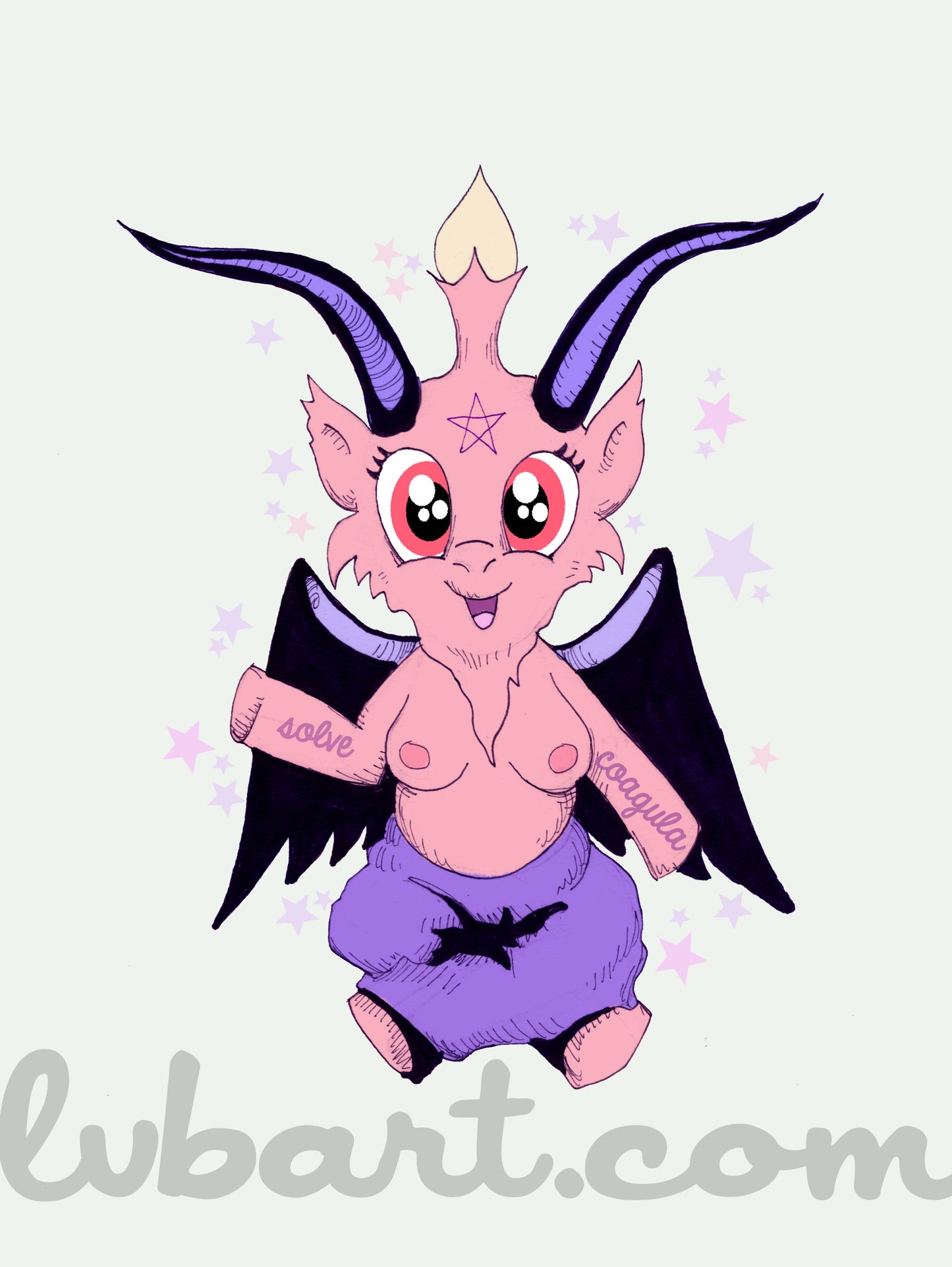 My Little Baphomet 2.0 Fine Art Print