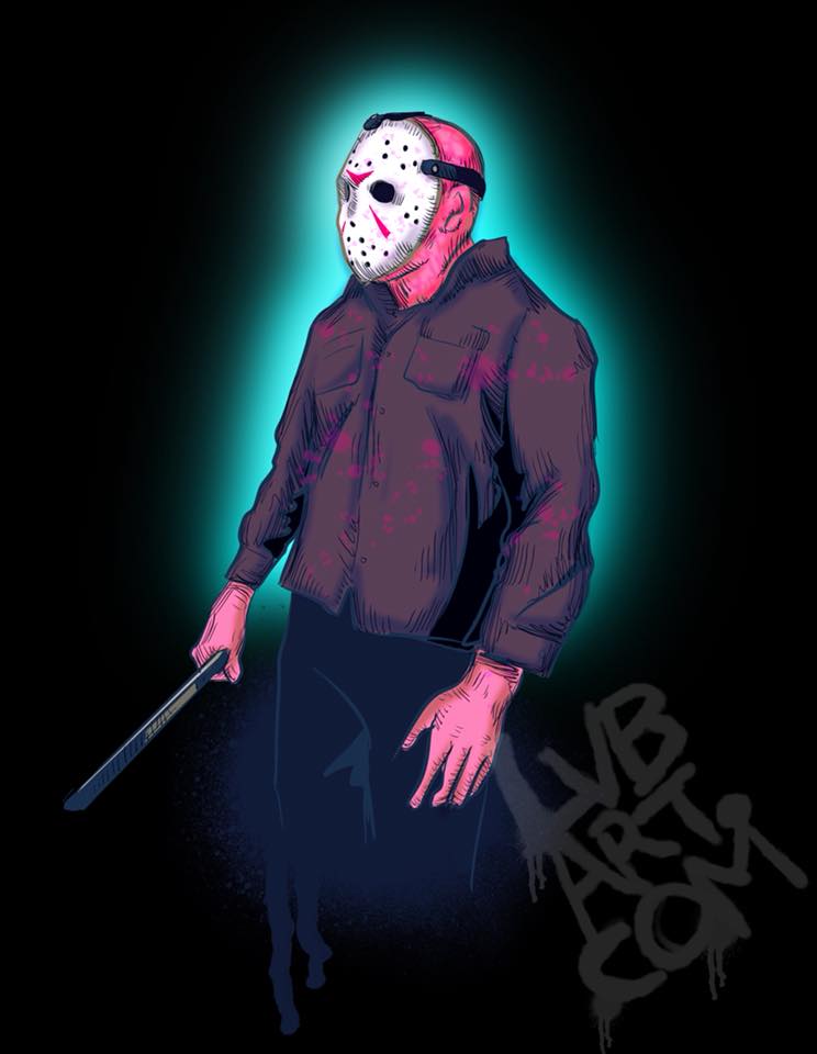 Neon Voorhees Fine Art Print