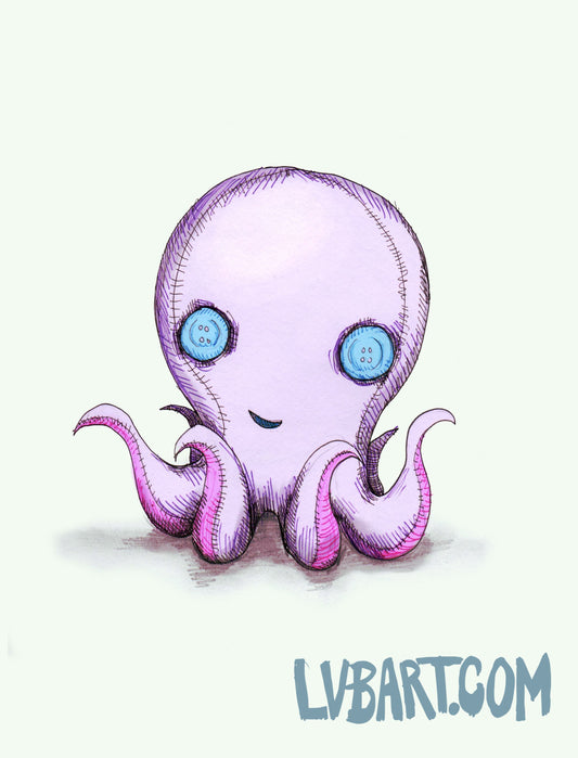 OctoPlush Fine Art Print