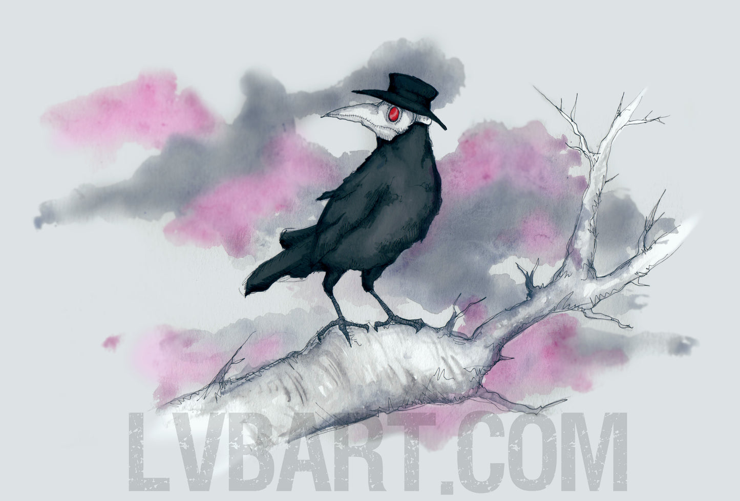 Plague Crow Fine Art Print