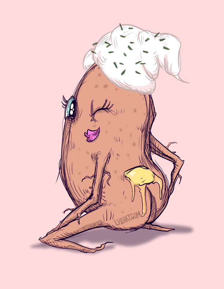 Potato Hoe Fine Art Print