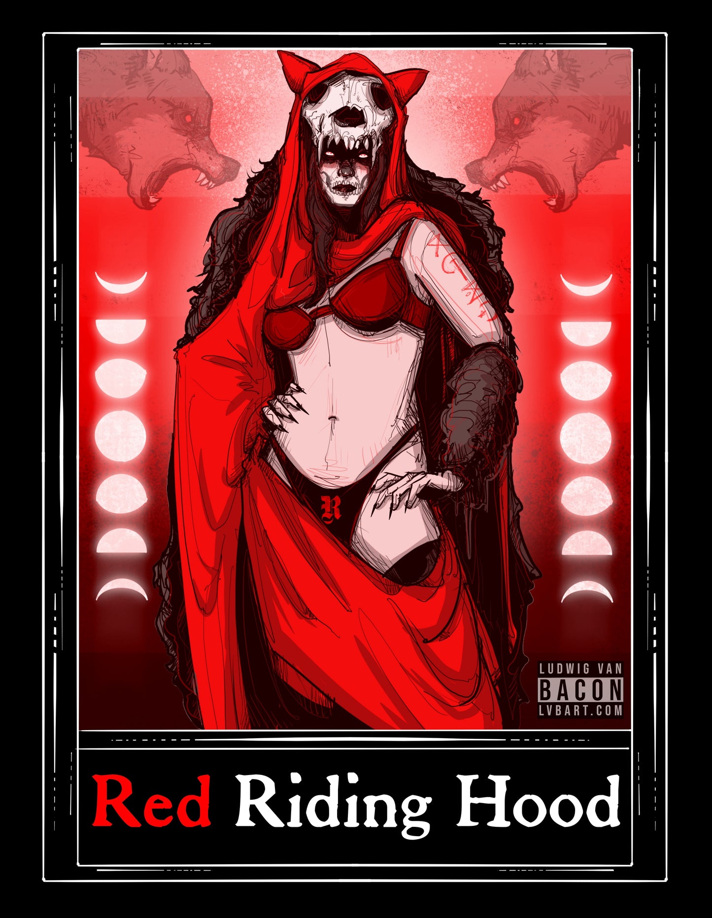 Red Riding Hood Tarot Fine Art Print