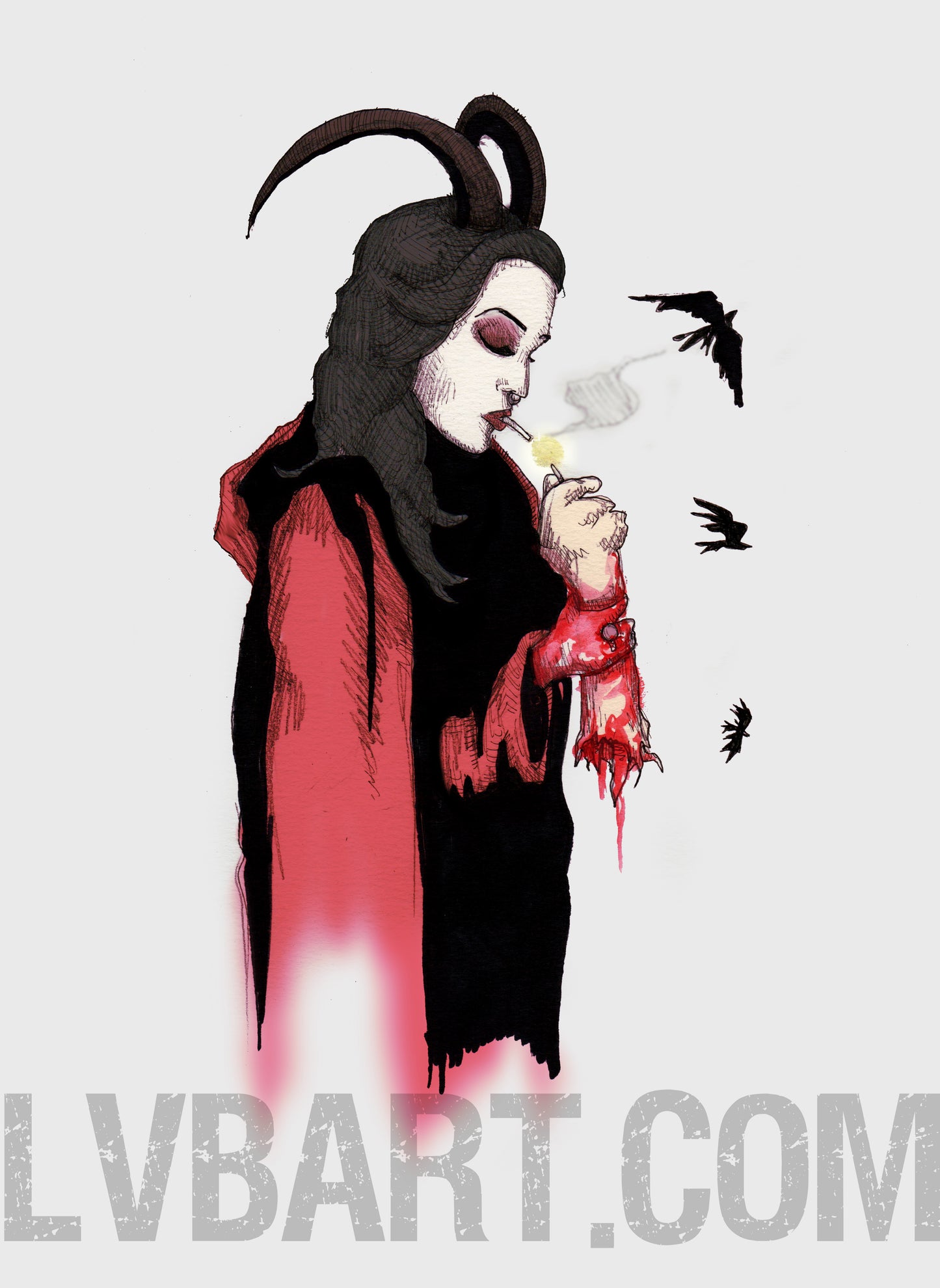 Savage Smoke Break Fine Art Print