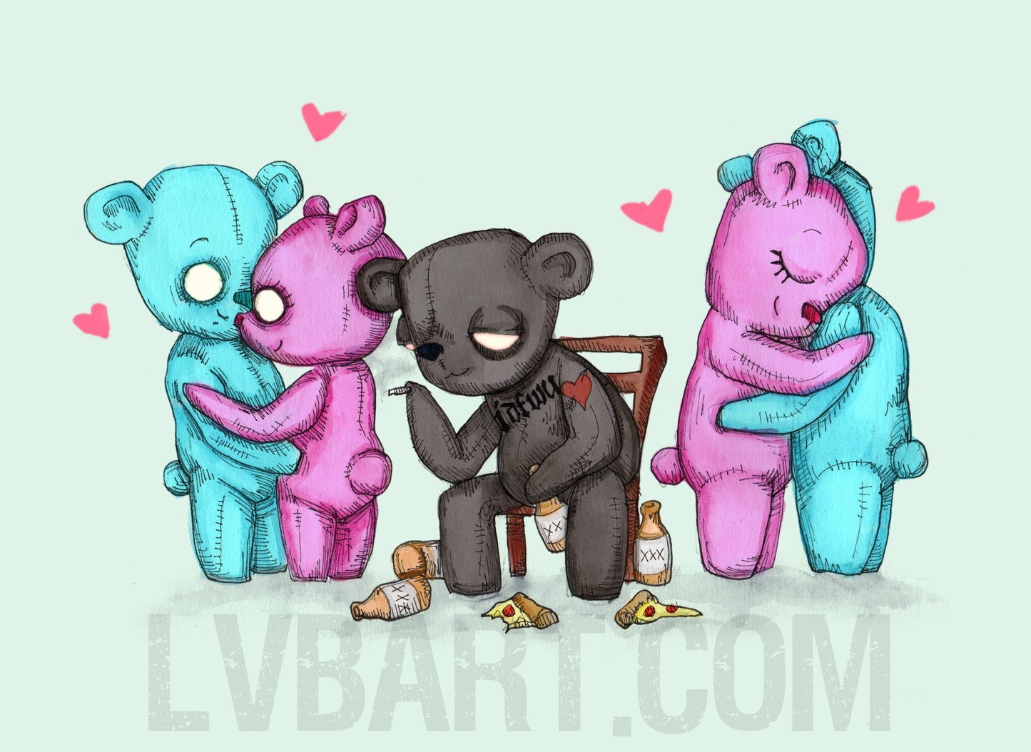 Single Bear Fine Art Print
