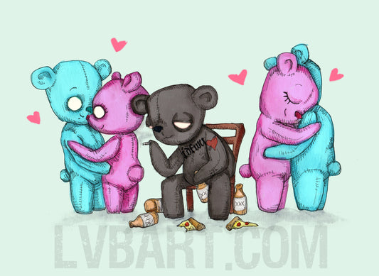 Single Bear Fine Art Print