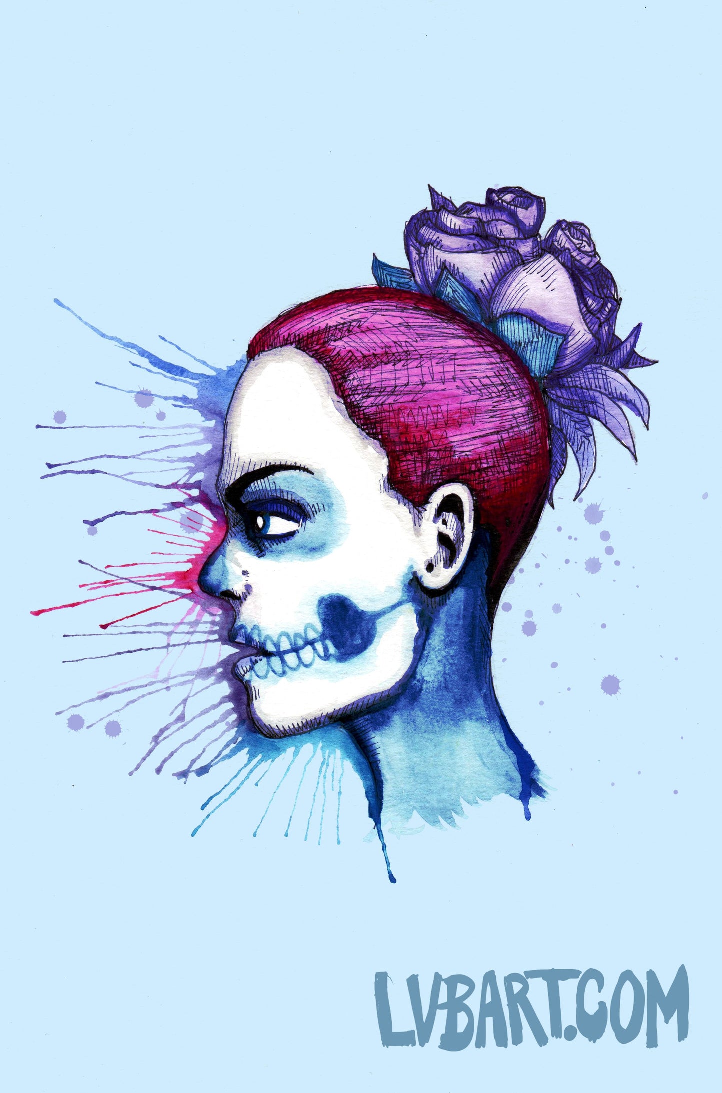Sugar Skull Girl Fine Art Print