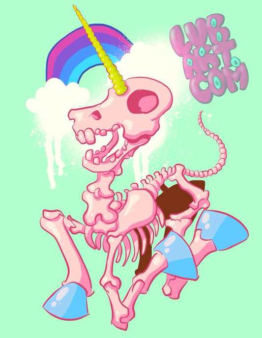 Unicorn Skeleton 3.0 Fine Art Print