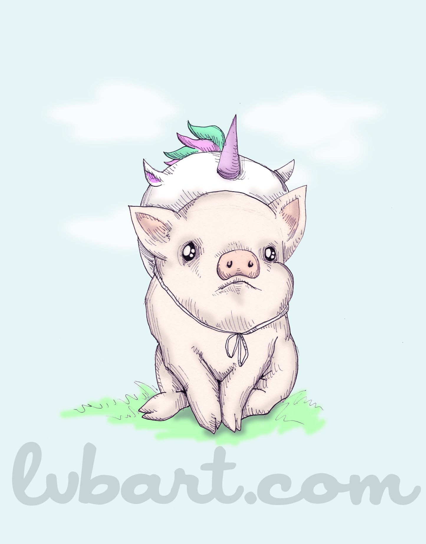 UniPig Fine Art Print