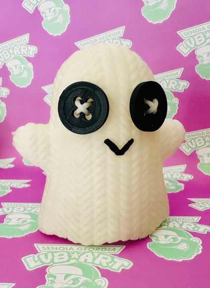 Knit Glow Ghost 3D Printed Figure