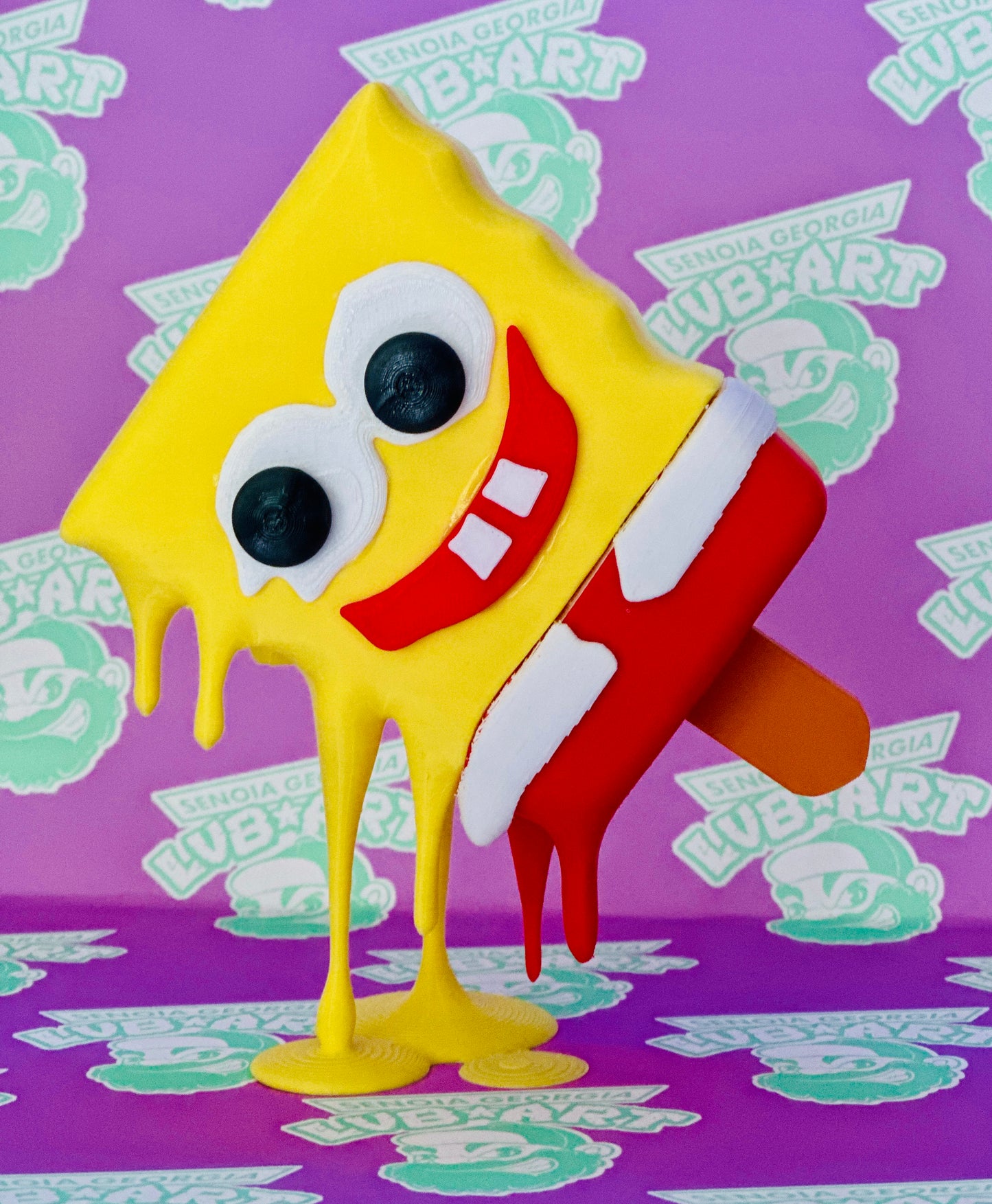 Melting Spongesicle Popsicle 3D Print Statue