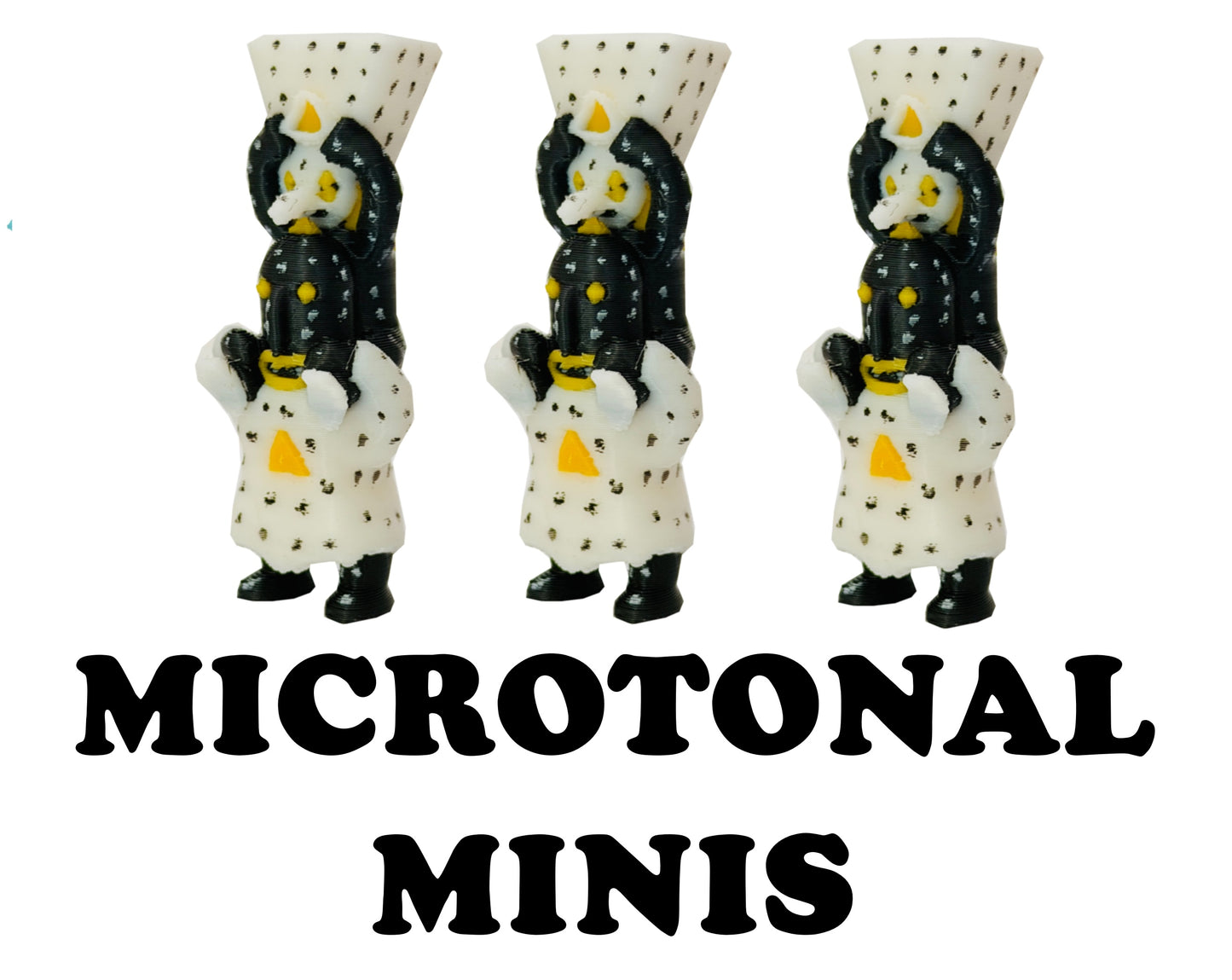 Mix & Match Tiny Figures (5 Pack) 3D Print Small Figure