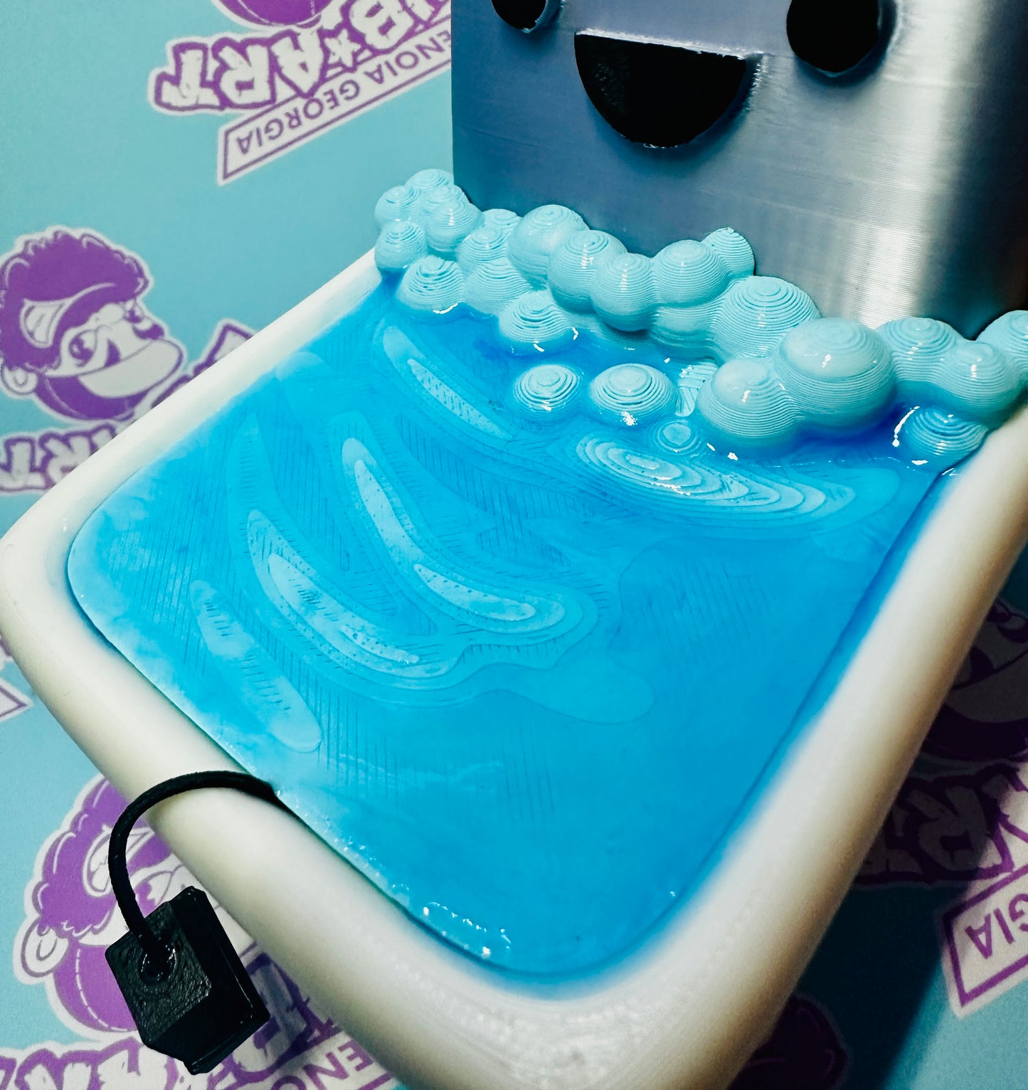 Live Laugh Toaster Bath 3D Print Figure