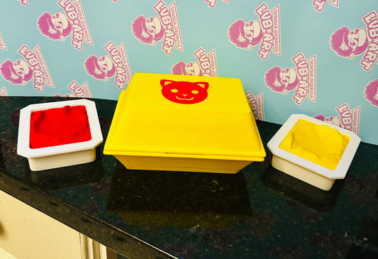 Kitty Nuggets With Container & Sauce 3D Printed Figures
