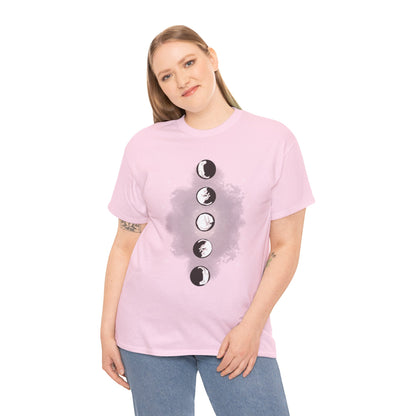 Cat Phases Unisex Heavy Cotton Tee