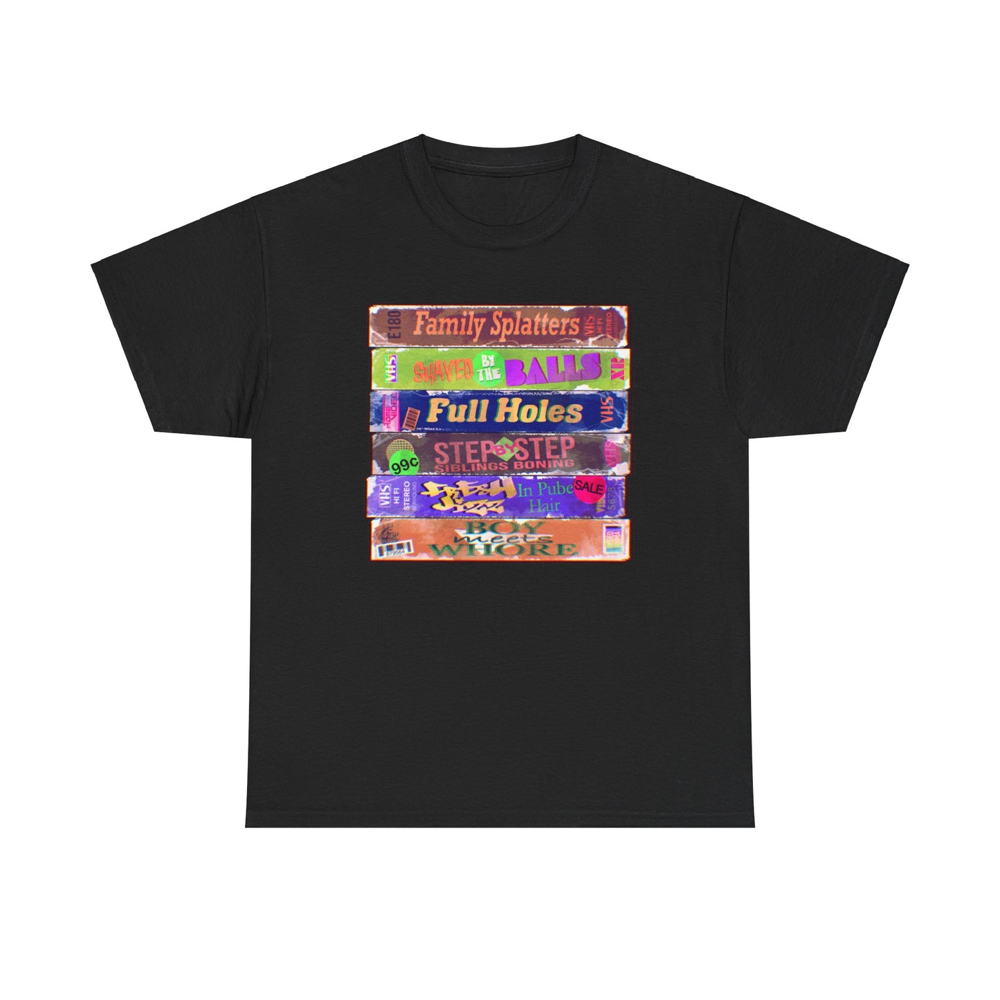 Adult 90s VHS Unisex Heavy Cotton Tee