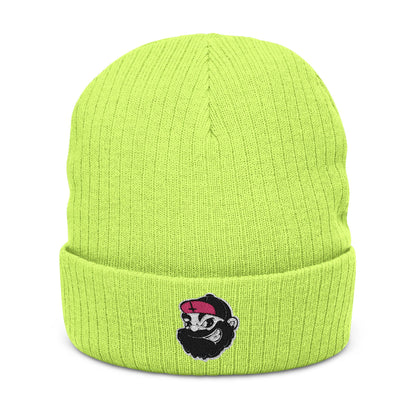LVB 26 Logo Ribbed Knit Beanie Embroidered