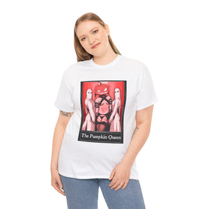 The Pumpkin Queen Tarot  (Front & Back Print) Unisex Heavy Cotton Tee