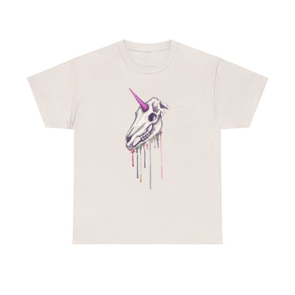 Unicorn Skull Unisex Heavy Cotton Tee