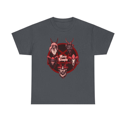 The Many Faces Of Krampus Unisex Heavy Cotton Tee