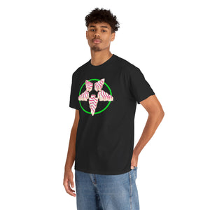 Christmas Tree Pentagram Cake Unisex Heavy Cotton Tee