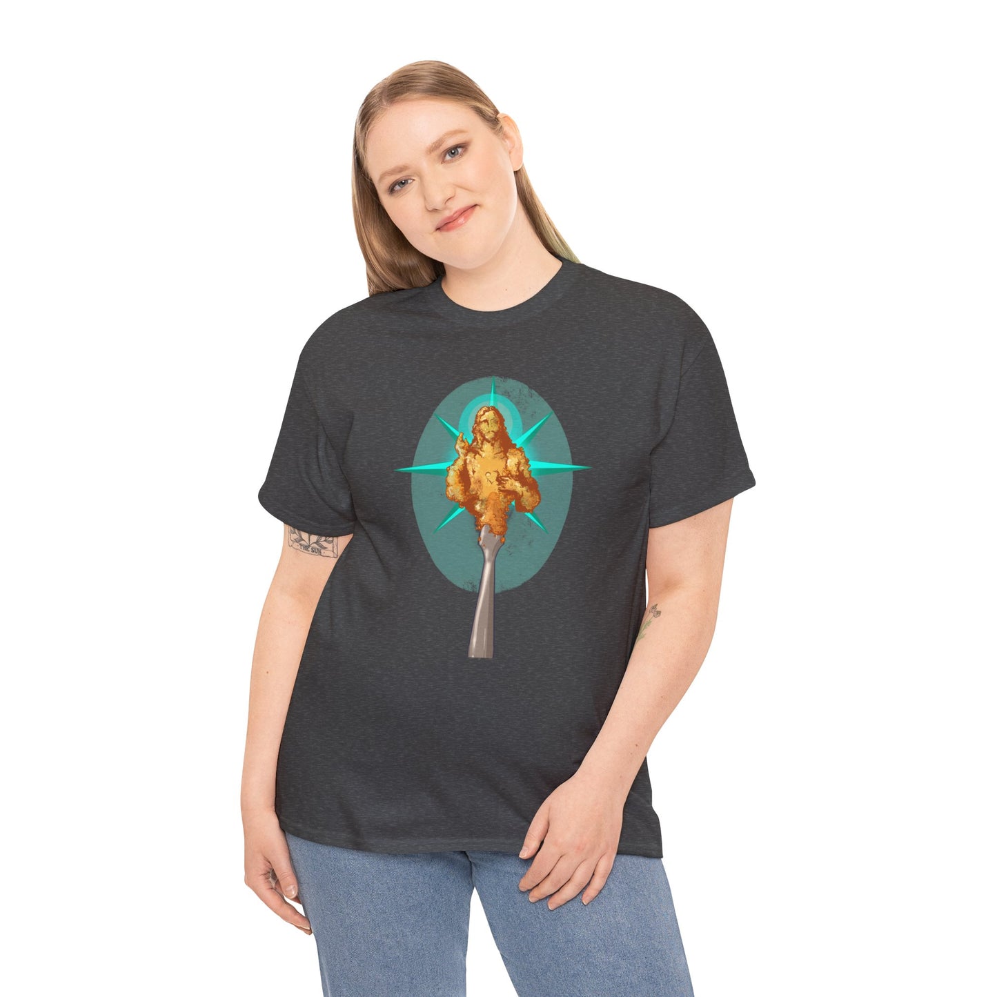 He Is Resin Unisex Heavy Cotton Tee
