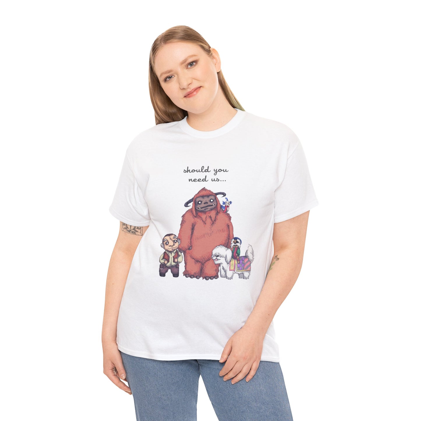 Should You Need Us Unisex Heavy Cotton Tee