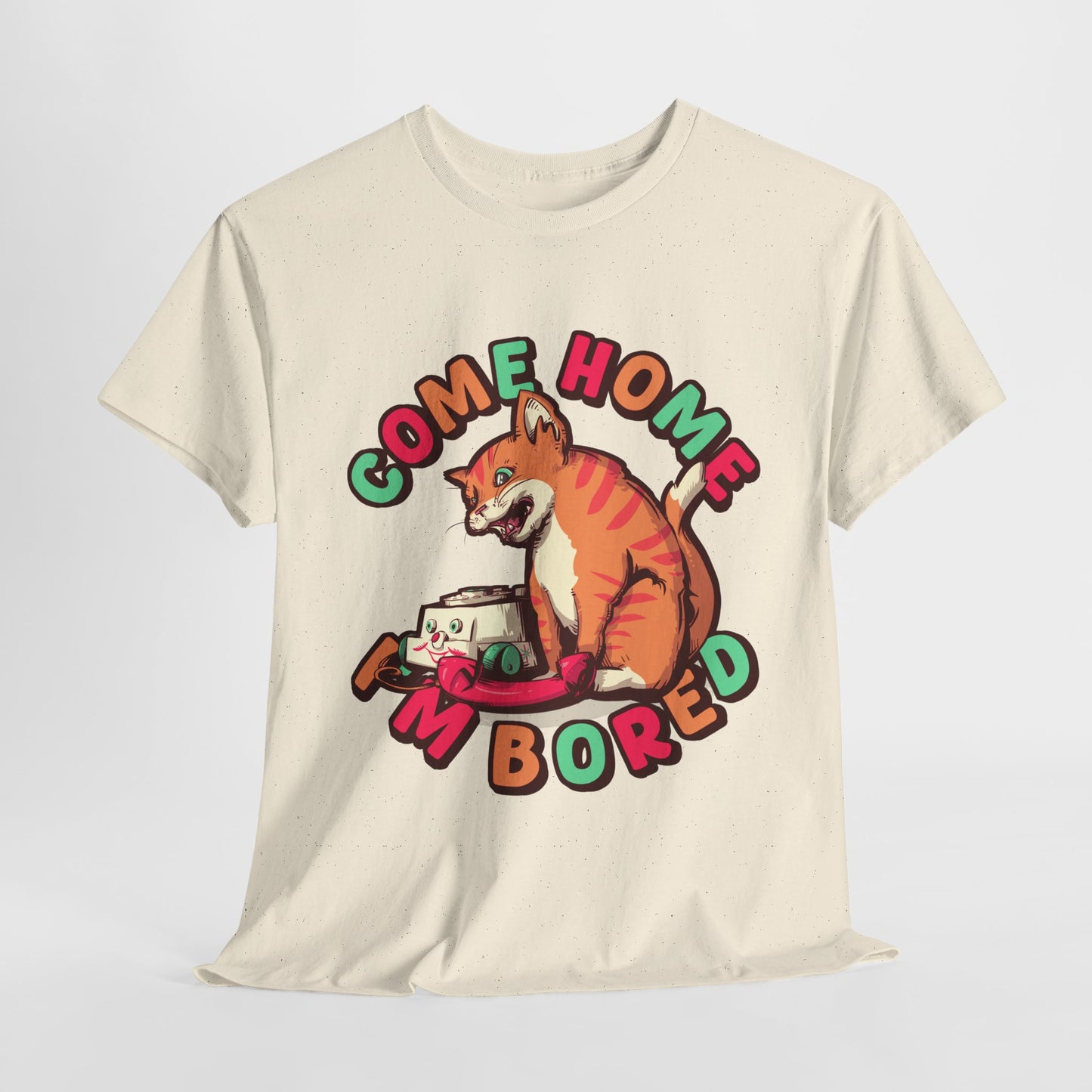 Bored Cat Unisex Heavy Cotton Tee