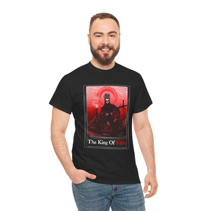King Of Filth Tarot (Front & Back Print) Unisex Heavy Cotton Tee