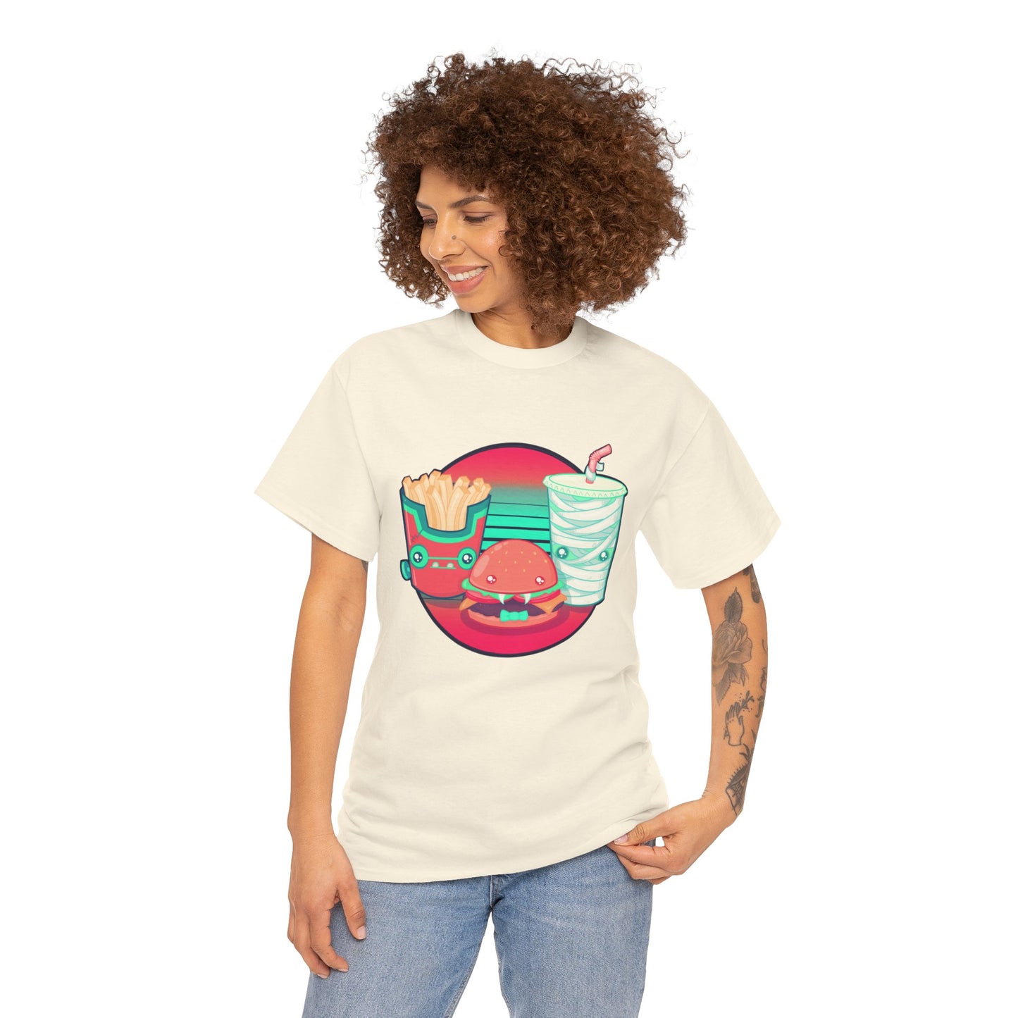 Spooky Fast Food Unisex Heavy Cotton Tee
