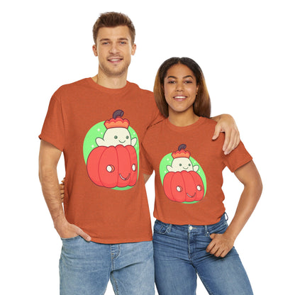 Pumpkin Ghost Unisex Heavy Cotton Tee