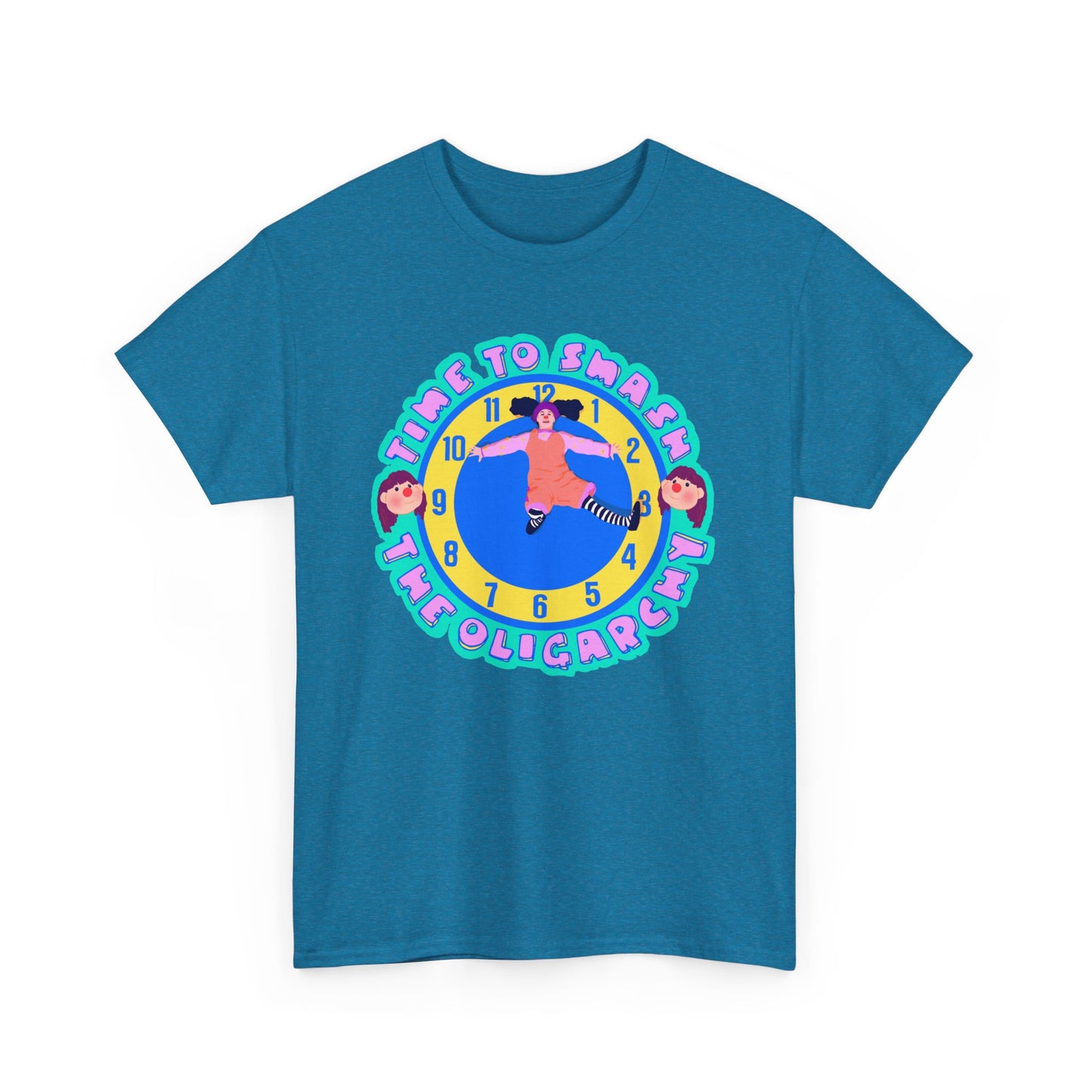 Time To Smash The Oligarchy Unisex Heavy Cotton Tee