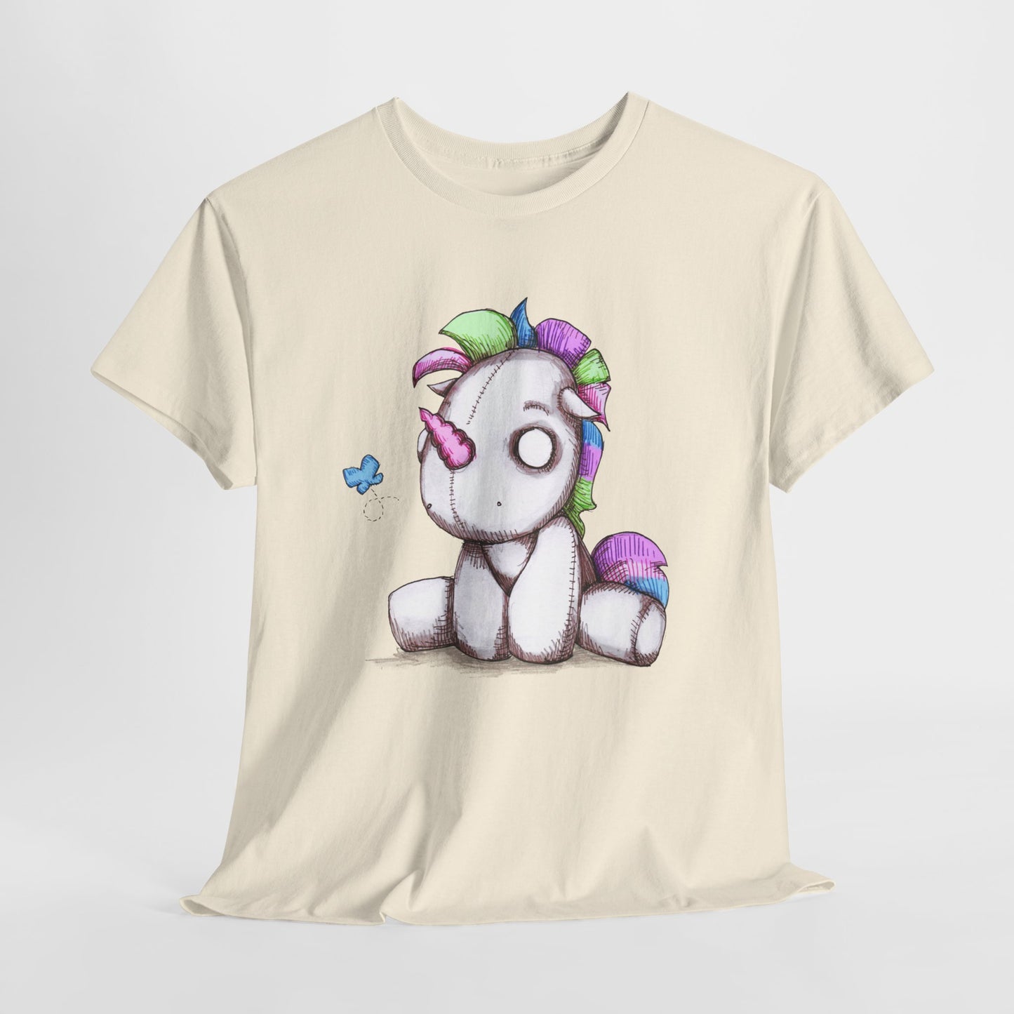Plushie Unicorn Unisex Heavy Cotton Tee