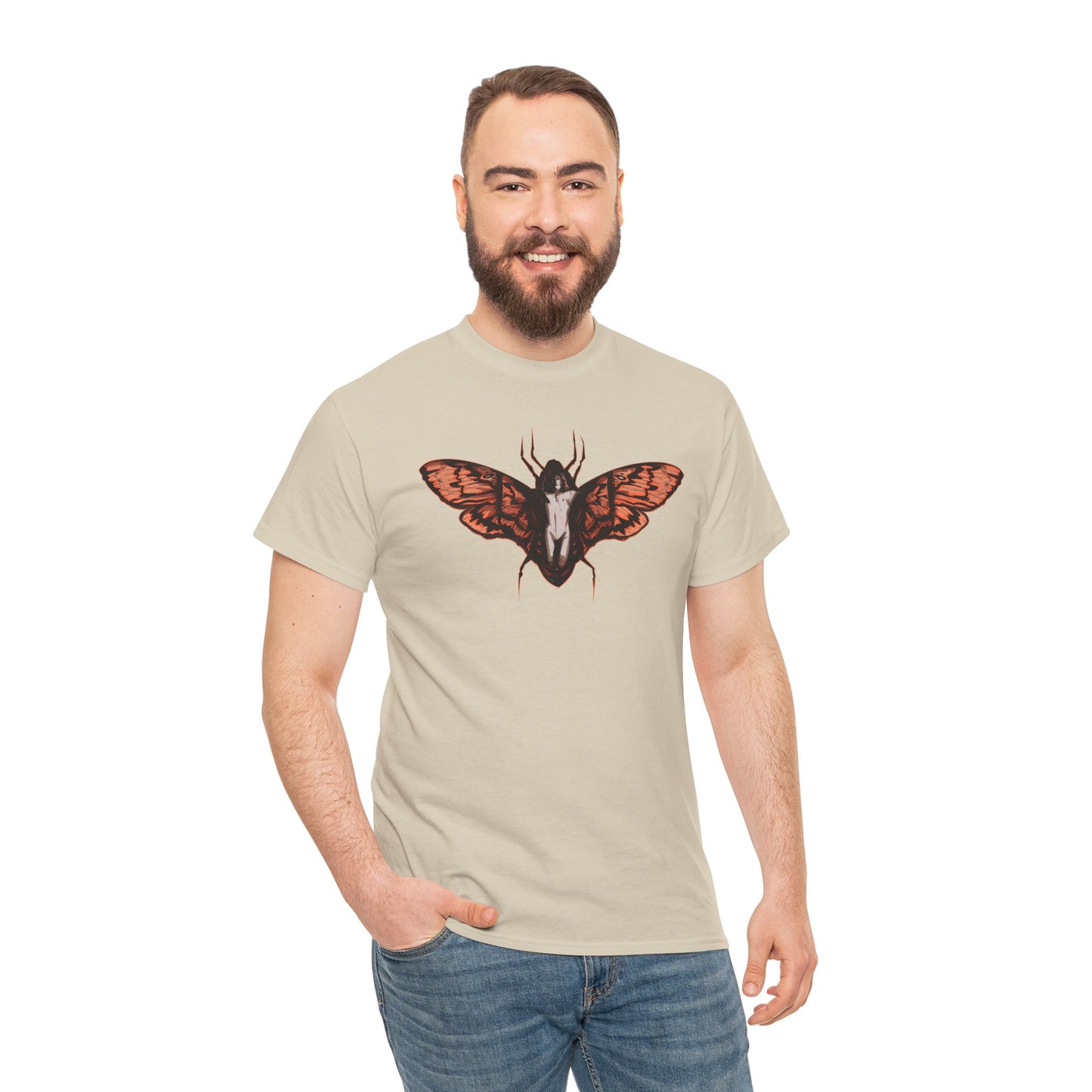 Death Moth Unisex Heavy Cotton Tee